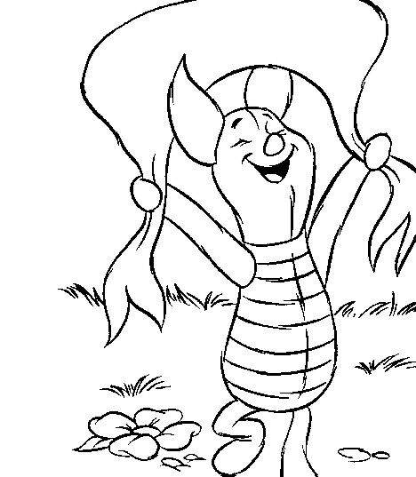 Plansa de colorat cu Winnie de Pooh 38 33